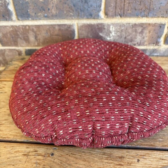 Klear Vu Raindrops The Gripper Non-Slip Tufted Cushion Round Barstool Cover - Picture 2 of 8